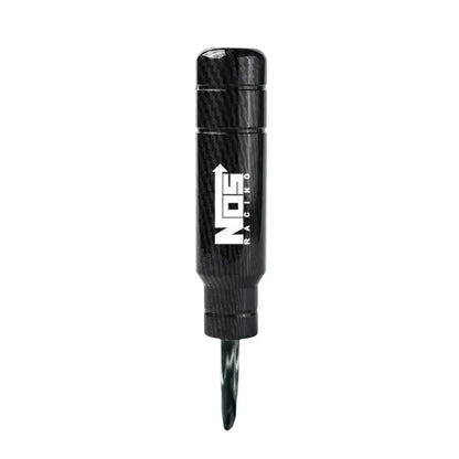 Universal NOS-Style Carbon Fiber Gear Shifter – Compact Racing Grip Upgrade