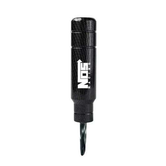 Universal NOS-Style Carbon Fiber Gear Shifter – Compact Racing Grip Upgrade