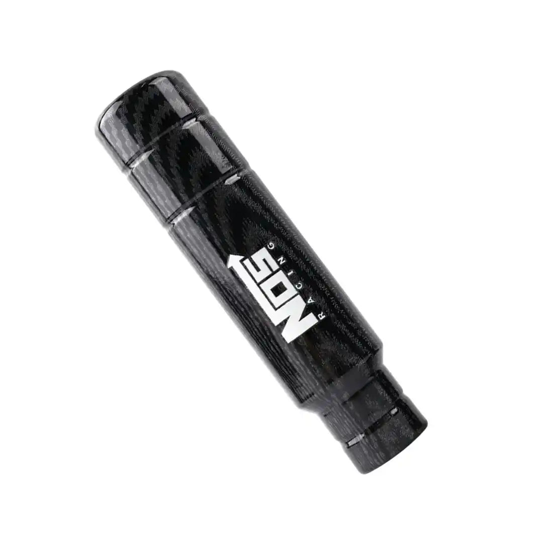 Universal NOS-Style Carbon Fiber Gear Shifter – Compact Racing Grip Upgrade