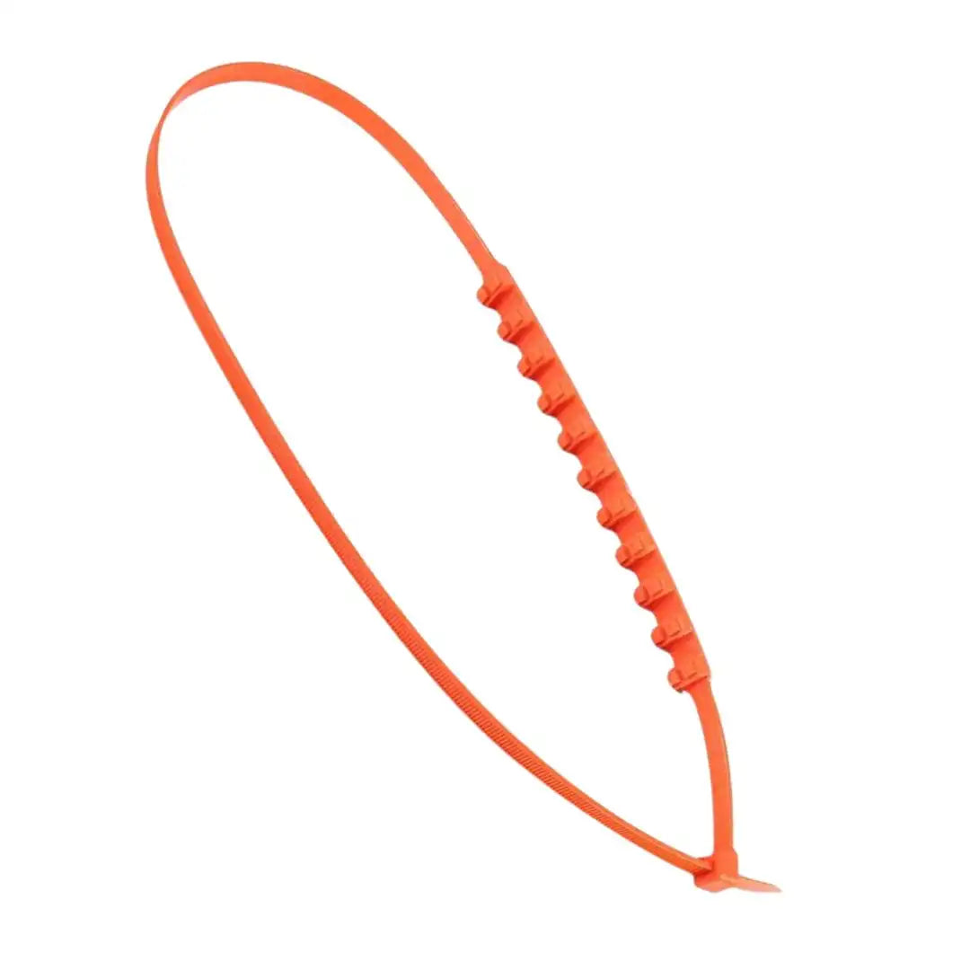 Pack of 4 Universal Nylon Snow Tire Chains (Orange) | 93.5cm Length