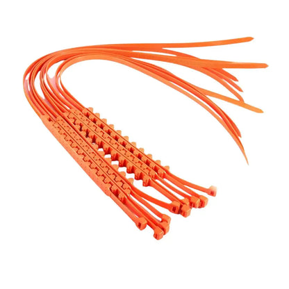 Pack of 4 Universal Nylon Snow Tire Chains (Orange) | 93.5cm Length