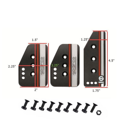 Universal Car Pedal Pads For Auto Manual Transmission Black