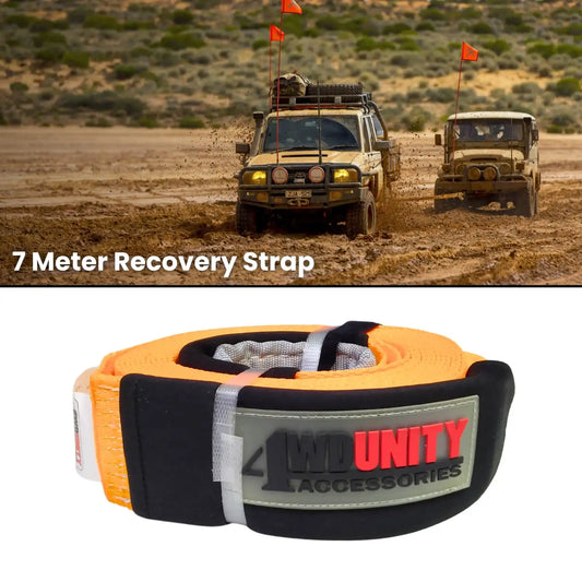 Universal Winch Extension Recovery Strap 7.5cm x 7M in Pakistan