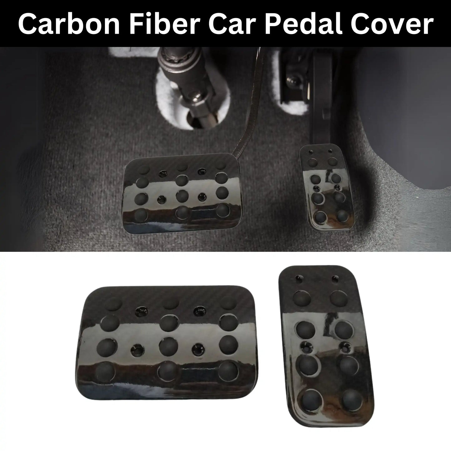 Unversal  Carbon Fiber Car Pedal Cover