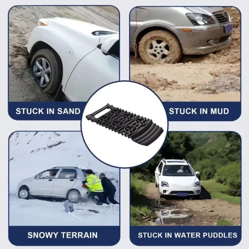 Traction Recovery Boards and Shovel for Cars and Crossovers for Snow, Mud and Sand (Pair)