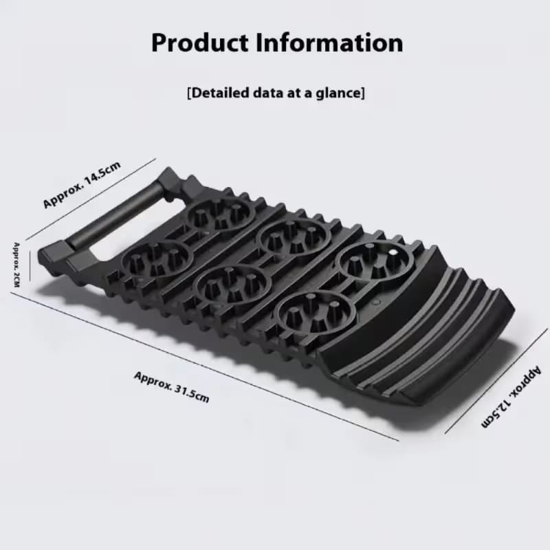 Traction Recovery Boards and Shovel for Cars and Crossovers for Snow, Mud and Sand (Pair)