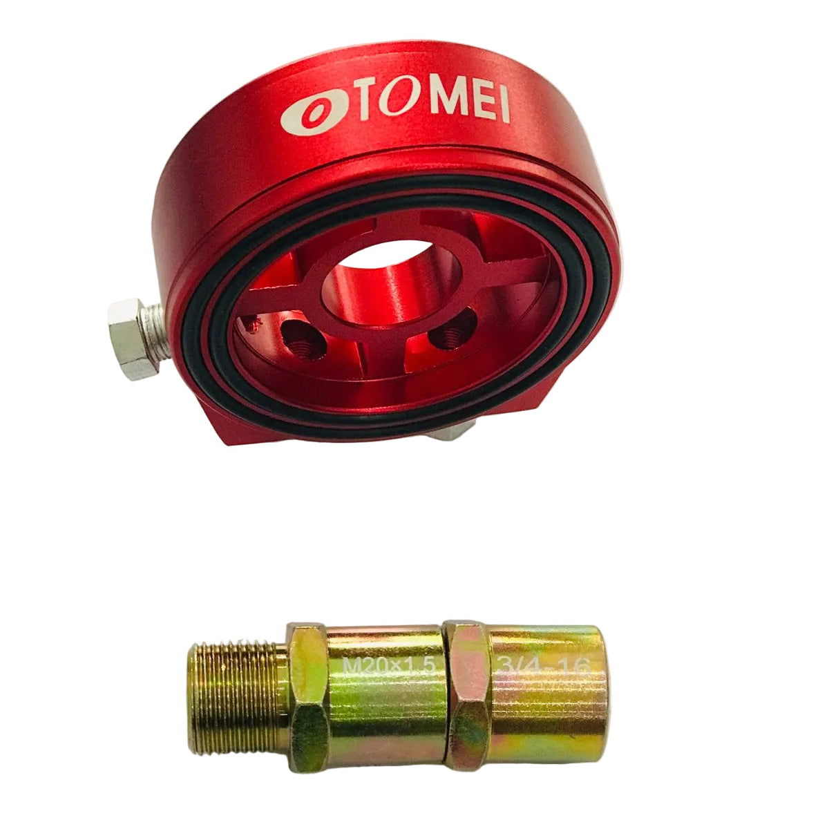 Aluminum Oil Filter Cooler Sandwich Plate For Oil Temp Oil Pressure Gauge Sensor