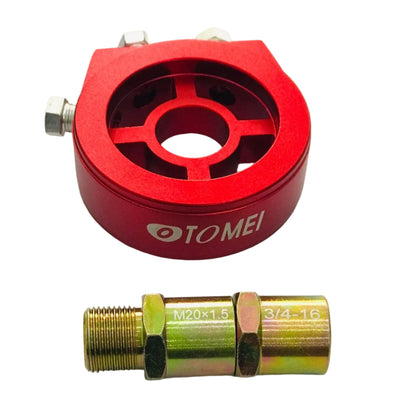 Aluminum Oil Filter Cooler Sandwich Plate For Oil Temp Oil Pressure Gauge Sensor