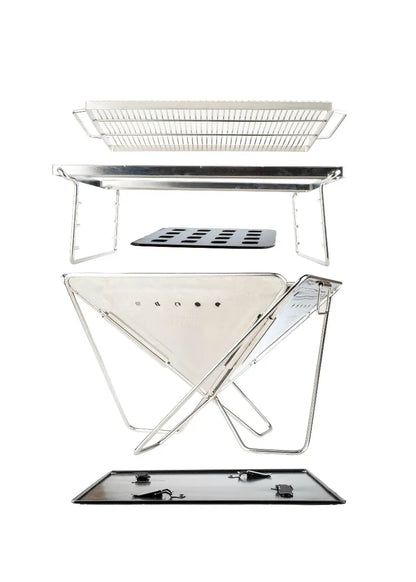Kings Premium Stainless Steel Firepit Grill