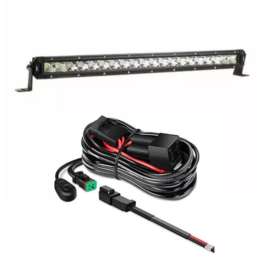 20 inch Lethal LED Light Bar + Single LED Harness