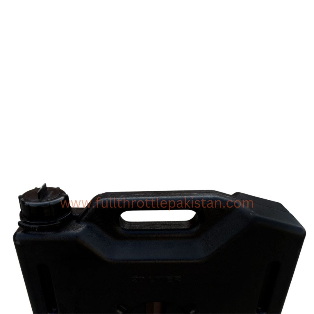20L Slim Plastic Water Jerry Can for SUV, ATV and Cars Full Throttle Pakistan
