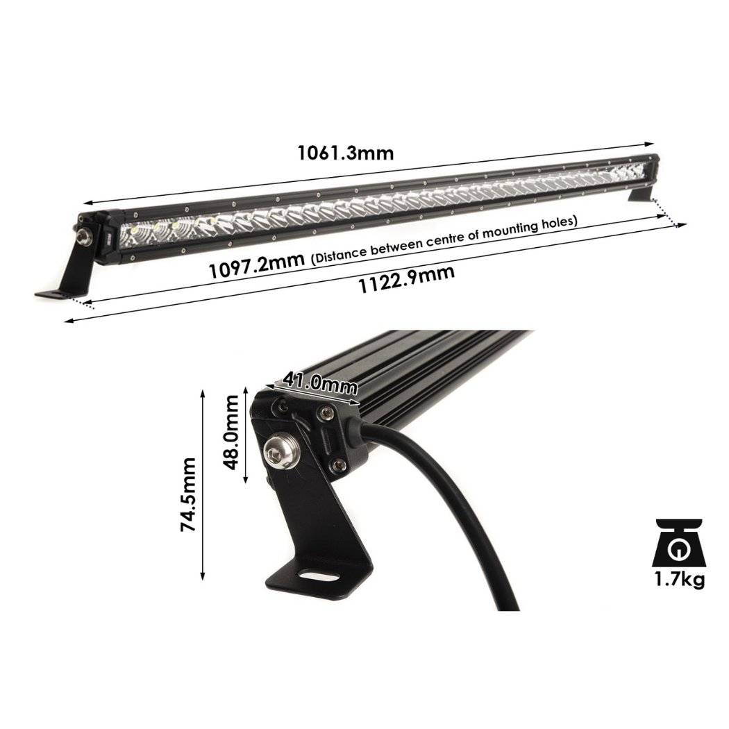 Kings 40 inch LETHAL MKIII Slim Line LED Light Bar | 1 Lux @ 538.9m | 11,152 Lumens | Fitted with OSRAM LEDs