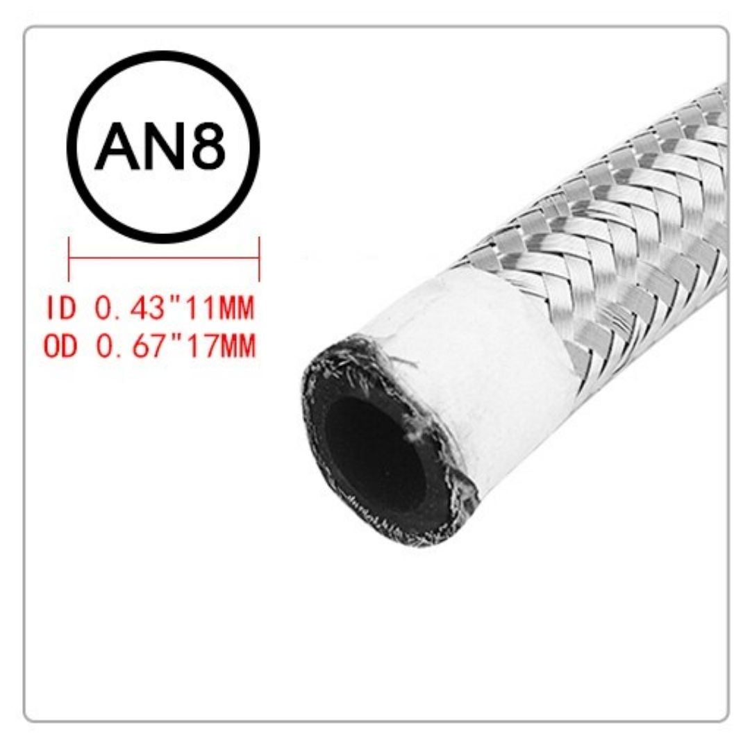 AN 8 Oil Hose Pipe 1M Length Full Throttle Pakistan