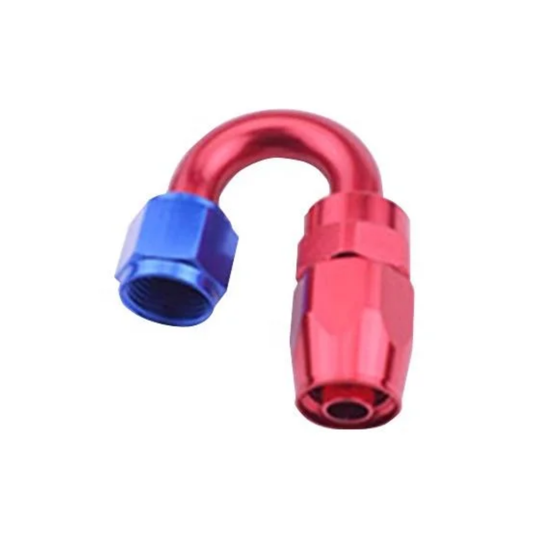 AN8 180 Degree High Performance Aluminium Fuel Hose Fitting Full Throttle Pakistan