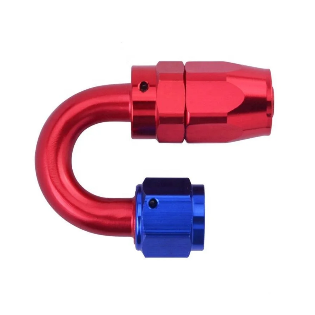 AN8 180 Degree High Performance Aluminium Fuel Hose Fitting Full Throttle Pakistan