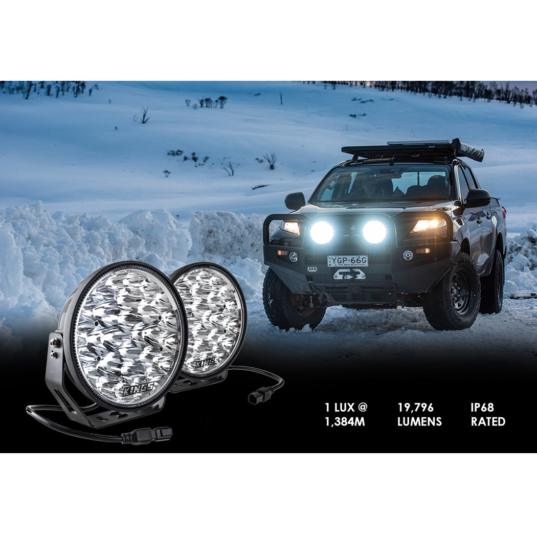 Adventure Kings Domin8r Xtreme 9” LED Driving Lights Full Throttle Pakistan