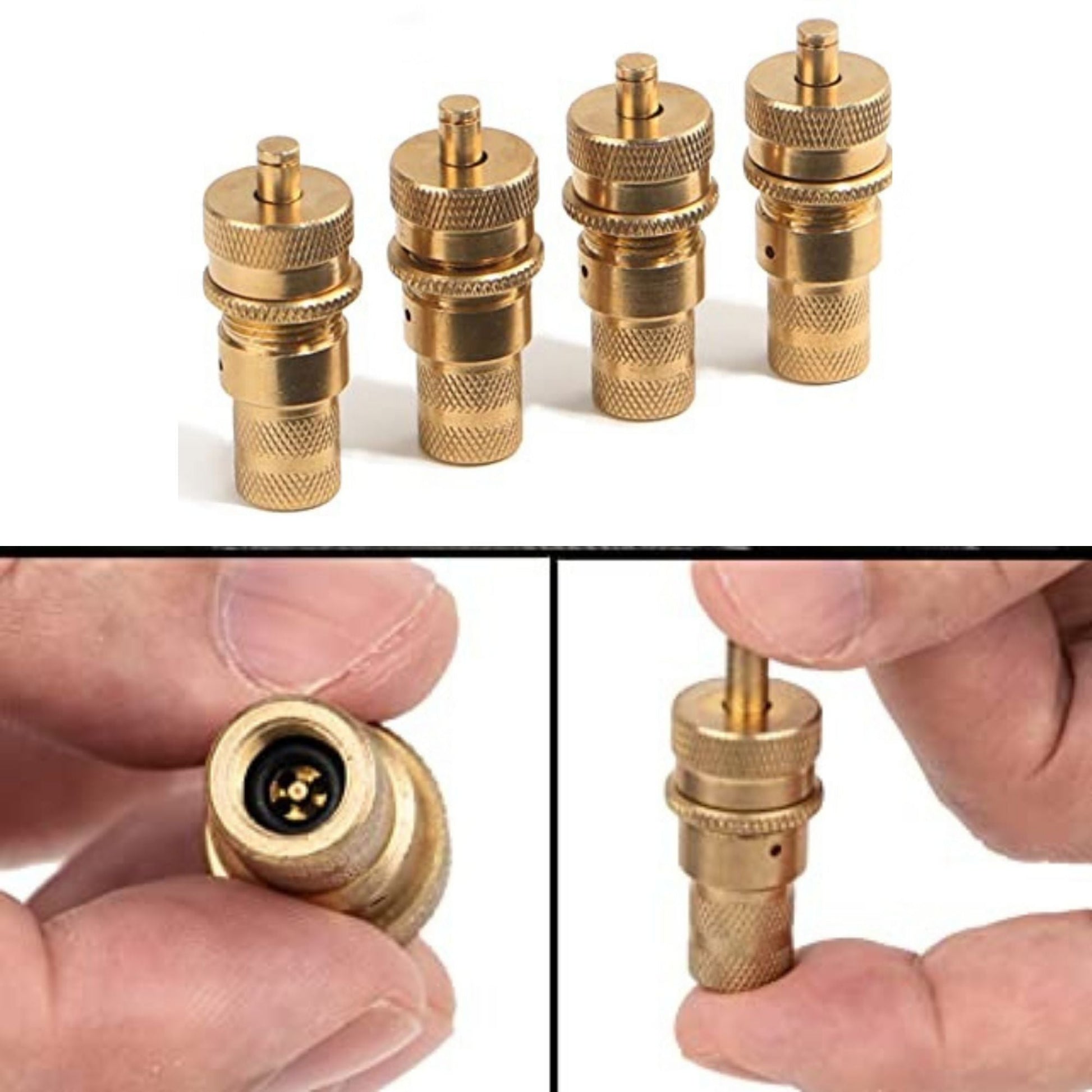 Automatic Tire Deflator, 6-30 PSI Tyre Deflator Kit with Storage Bag for Car, Tires, Truck, Motorcycle, Jeep and ATV (4 Pack) Full Throttle Pakistan