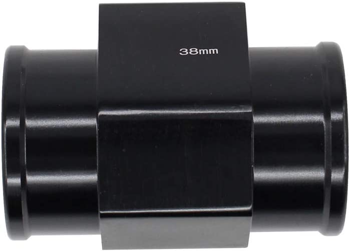 Black Aluminum Water Temp Meter Temperature Joint Pipe Radiator Hose Sensor Gauge Adaptor Clamps 38mm Full Throttle Pakistan