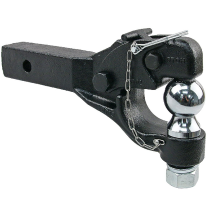 Black Tow Hook Ball Hitch / Pintle 8T Capacity Full Throttle Pakistan