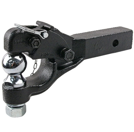 Black Tow Hook Ball Hitch / Pintle 8T Capacity Full Throttle Pakistan