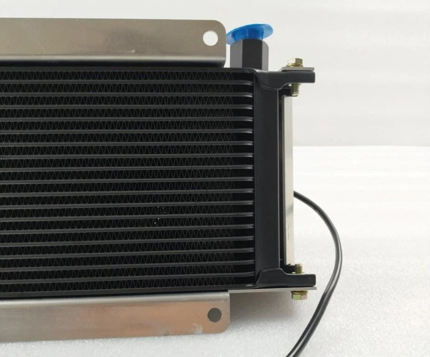 Universal Oil Cooler 19 Row - AN8 Internal Thread with Dual Panasonic 6 inch Cooling Fans