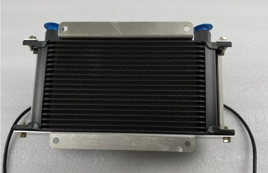 Universal Oil Cooler 19 Row - AN8 Internal Thread with Dual Panasonic 6 inch Cooling Fans