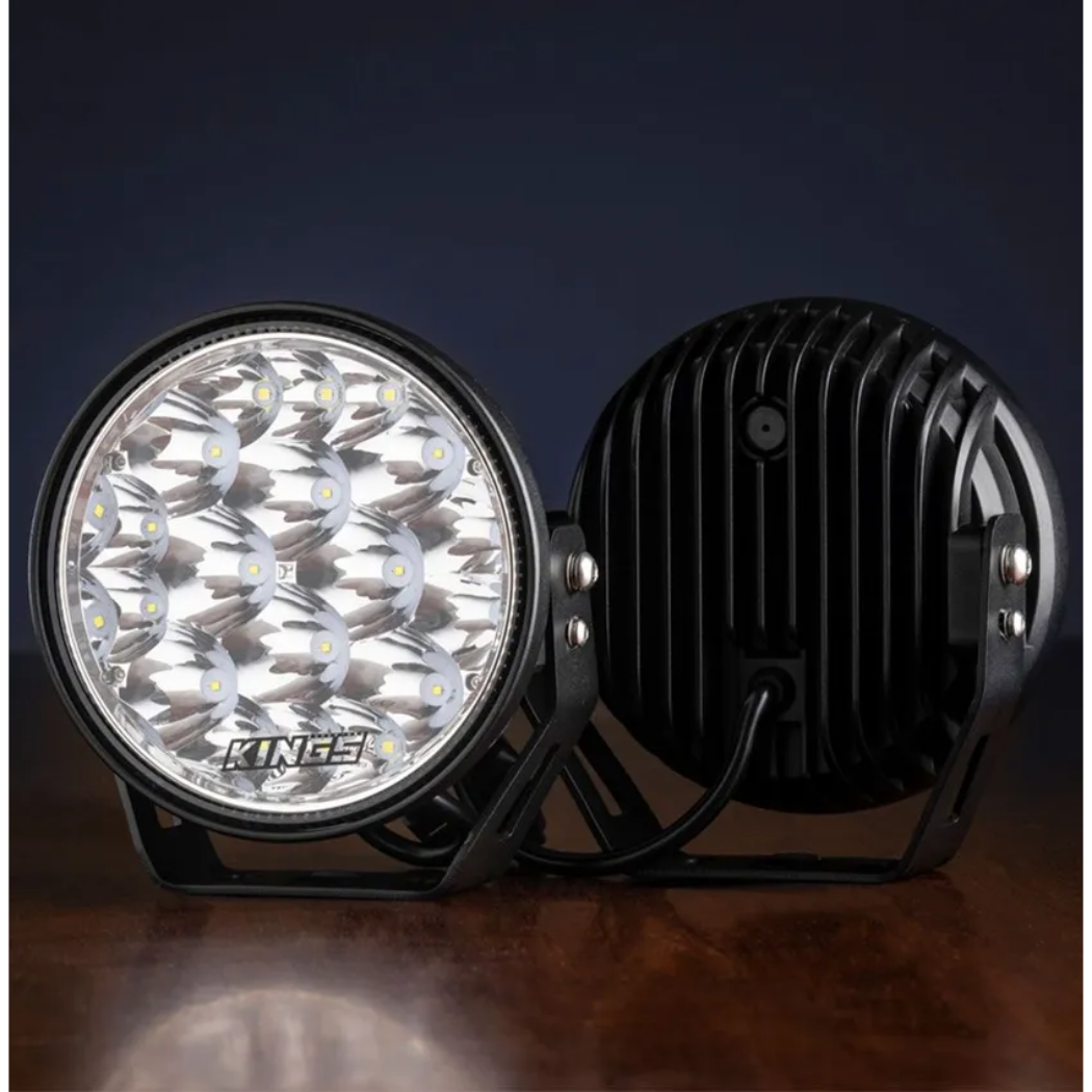 Kings Domin8r Xtreme 7” LED Driving Lights (Pair) | 1 Lux @ 1,111m | 13,832 lumens | Fitted with OSRAM LEDs Full Throttle Pakistan