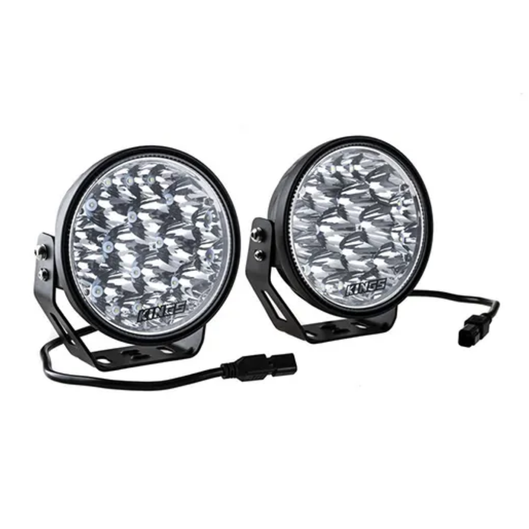 Kings Domin8r Xtreme 7” LED Driving Lights (Pair) | 1 Lux @ 1,111m | 13,832 lumens | Fitted with OSRAM LEDs Full Throttle Pakistan
