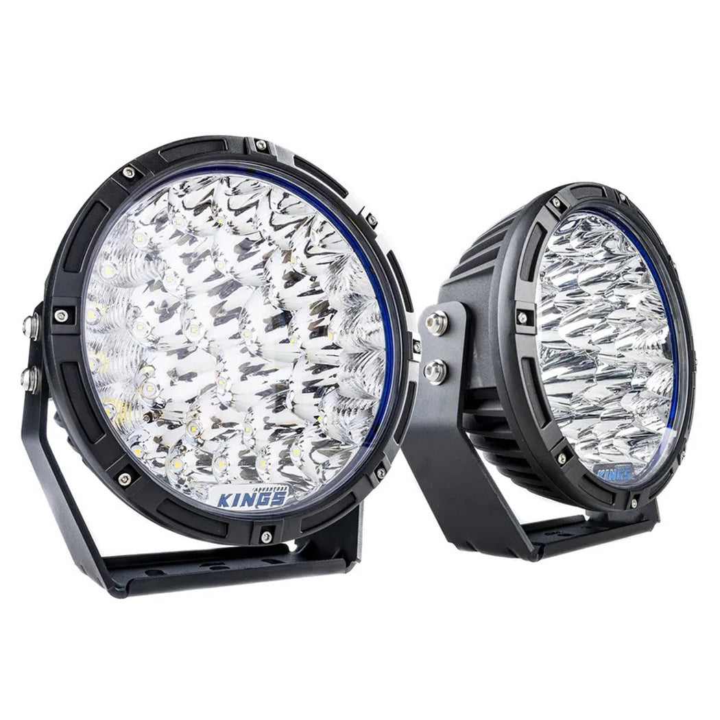 Kings Lethal 9” Premium LED Driving Lights (Pair) | 21,840 Lumens | 1 Lux @ 1,342m | Fitted with OSRAM LEDs | 5185k Colour Temp Full Throttle Pakistan