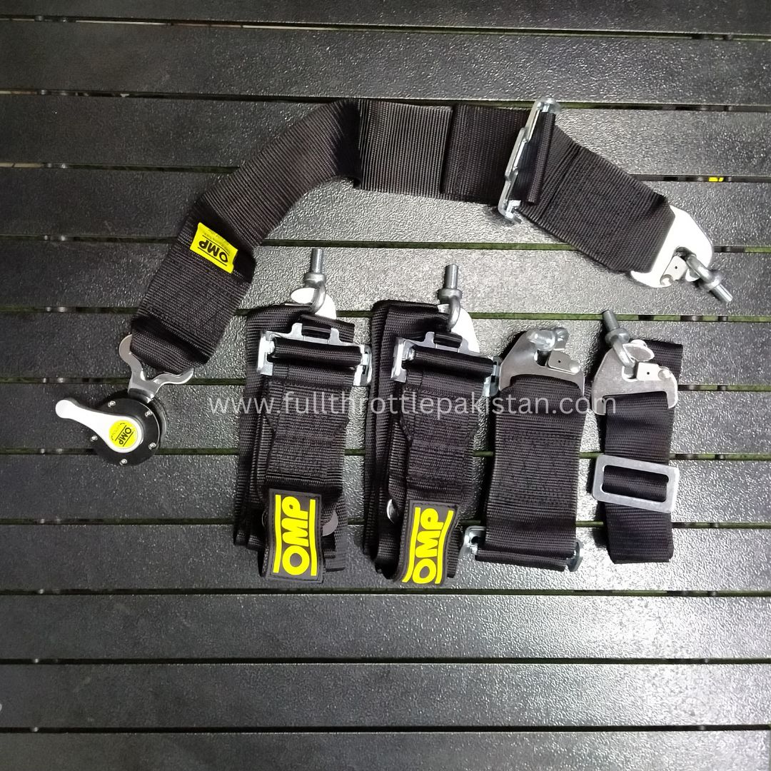 OMP 5 Point Racing Harness - Seat Belt (pair) Full Throttle Pakistan