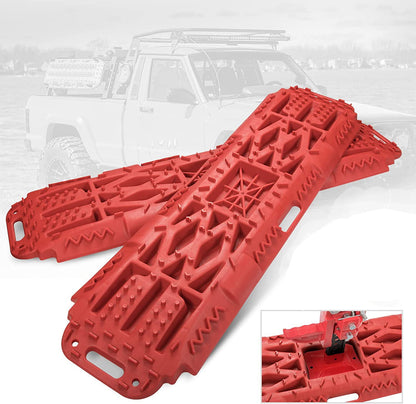 Offroad Recovery Track Boards with Jack Lift Base Red Full Throttle Pakistan
