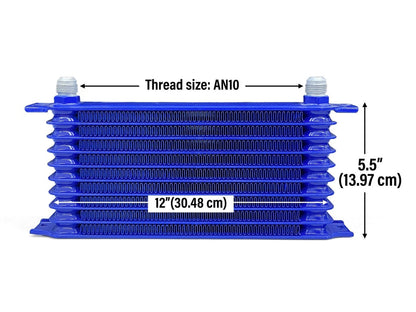 Universal 10 Row Engine / Transmission Blue Oil Cooler Full Throttle Pakistan