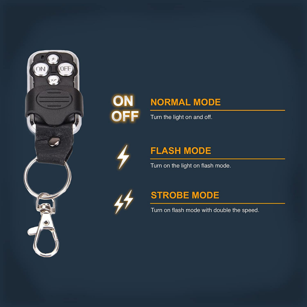 Wireless Remote Control Switch ON/OFF Strobe For LED Work Light Bar Pod Offroad Full Throttle Pakistan